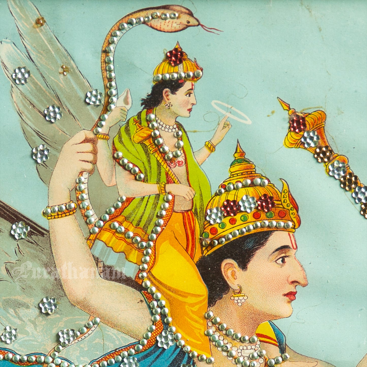 Garudwahan Vishnu - Lithograph Print