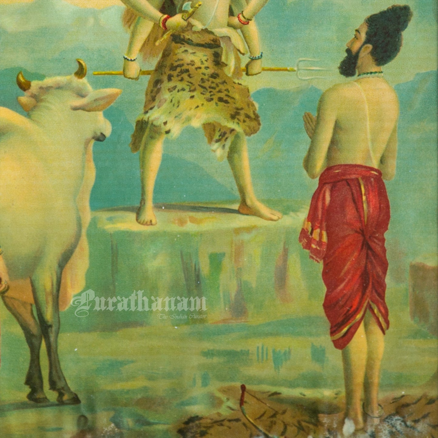 Gangavataran  - Oleograph Print (Ravi Varma)