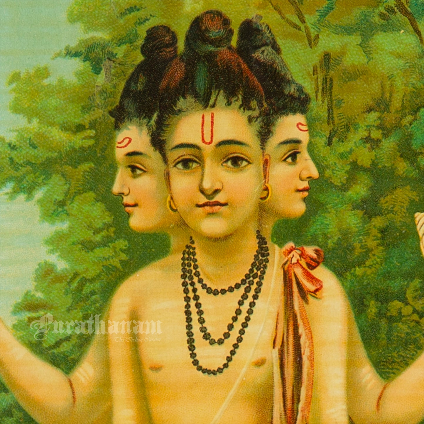 Duttatreya  - Oleograph Print (Ravi Varma)