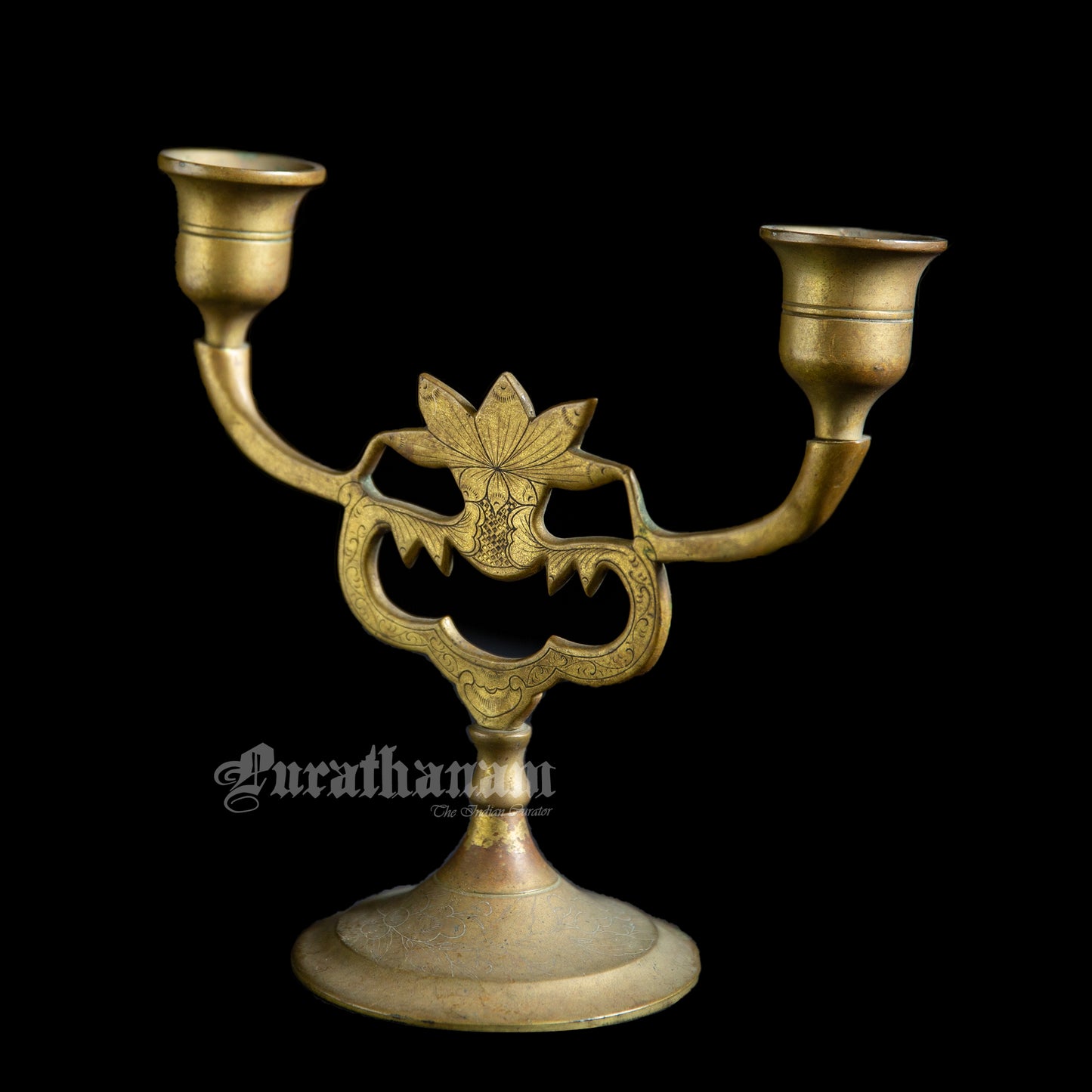 Two armed Candle Holders - Brass