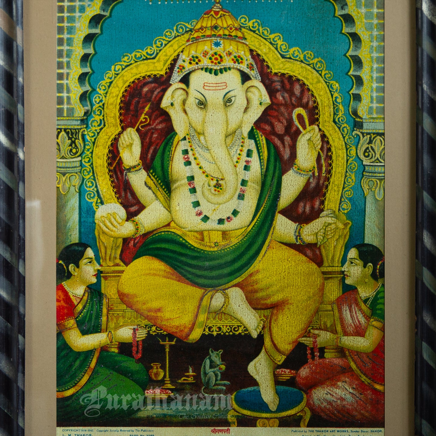 Shree Ganapati by L. M. Takor - Offset Print