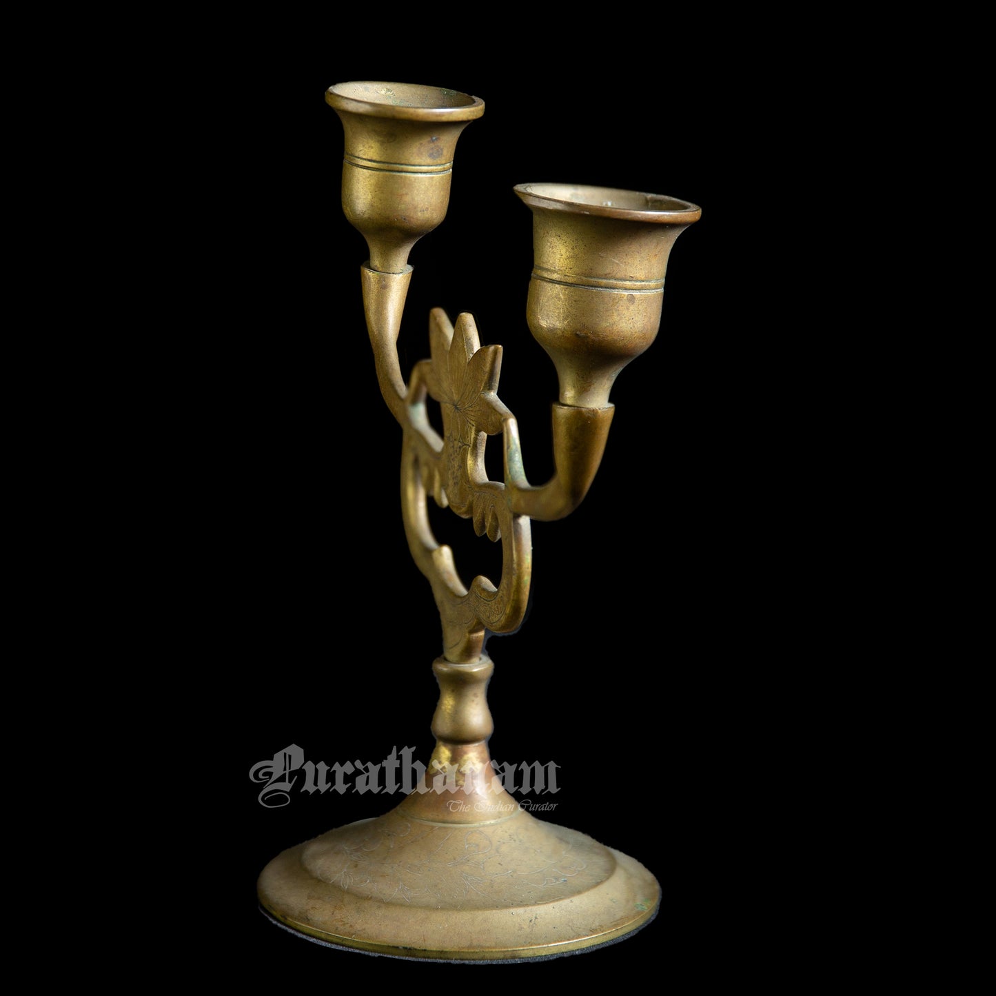 Two armed Candle Holders - Brass