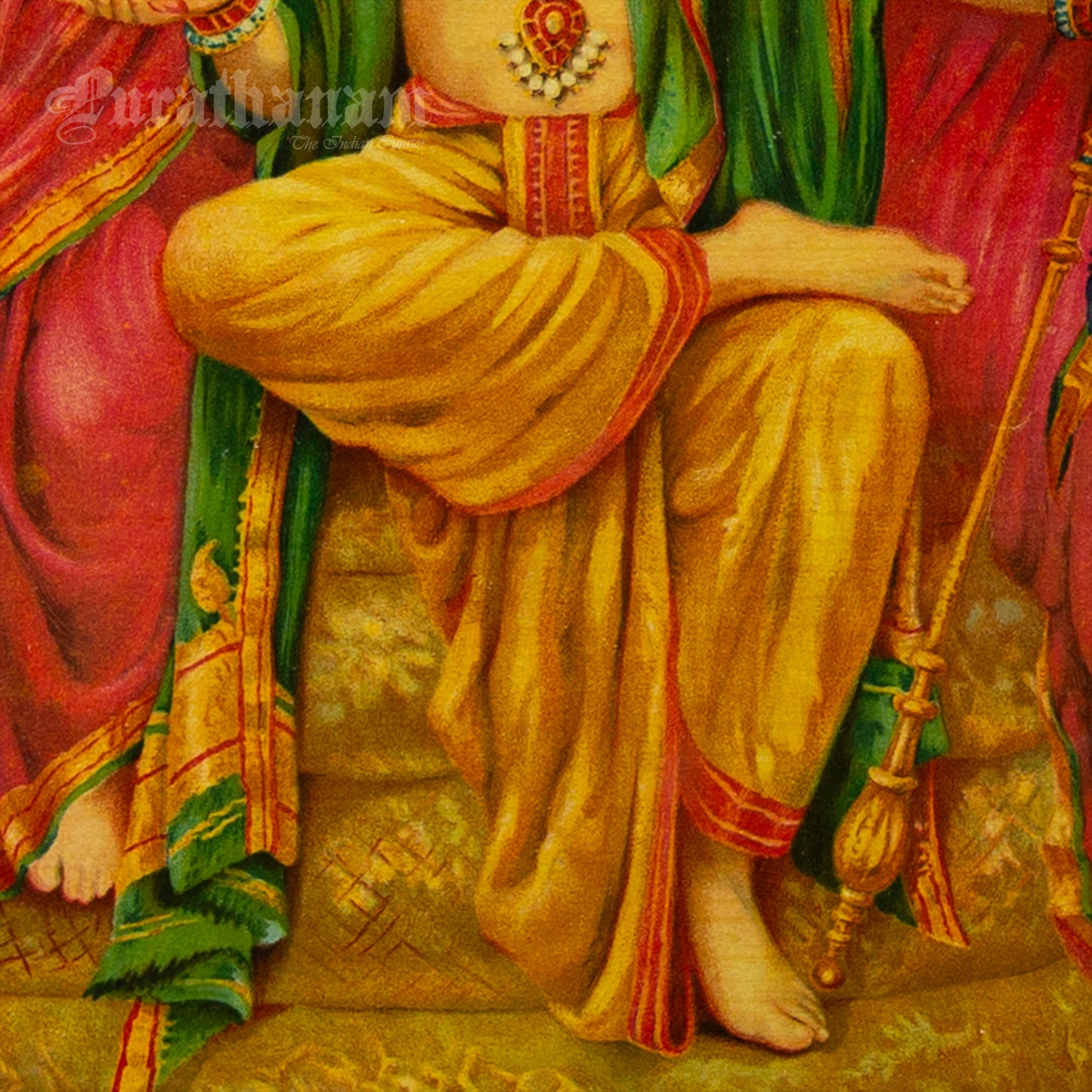 Shesh Narayan by Ravi Varma (Oleograph Print)