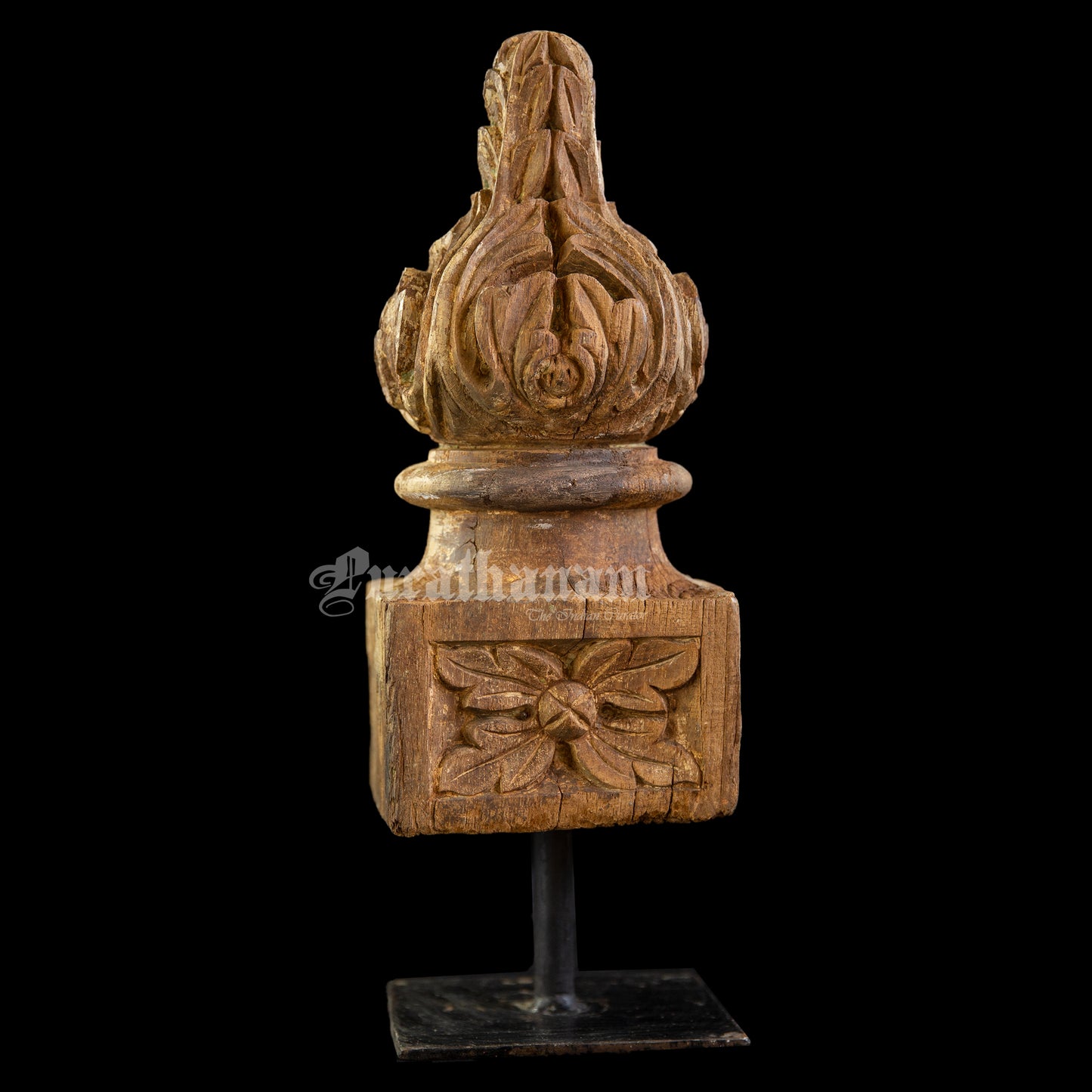 Decorative wooden bracket on stand