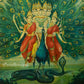 Sri Shanmukha Subramaniaswami by Ravi Varma - Oleograph Print
