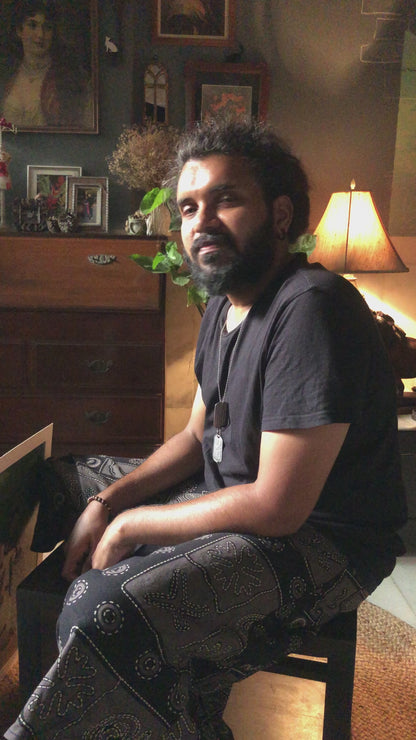 Arjun Subhadra  by Ravi Varma - Oleograph Print